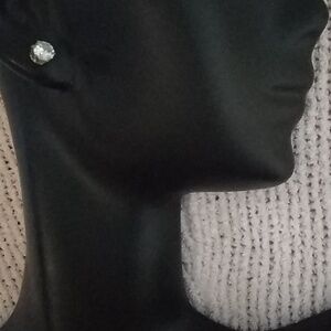 3/16" clear crystals posts gold